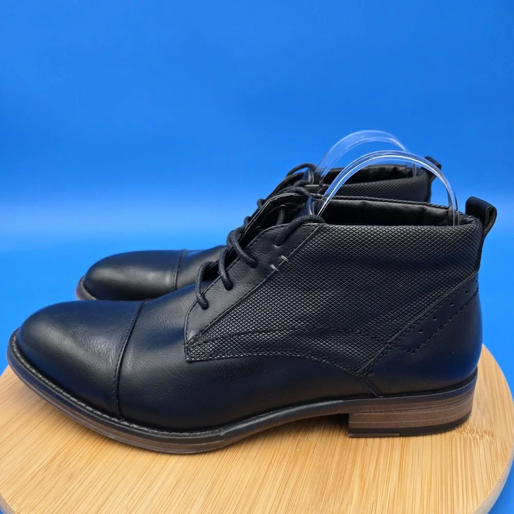Madden‎ JAYYZ Black Chukka Boots Dress Shoes Mens 8.5 EUC